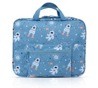 TA Trend Atelier Sac pour tiptoi et systèmes d’Apprentissage interactifs avec stylos Audio - Sac de Rangement et Transport pour Livres, Accessoires et Tablette Enfant - Motif Espace Bleu