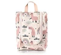 TA Trend Atelier Trousse de Toilette pour Enfants/Bébé, sans PFC, Déperlant, à Suspendre (Rose-Lama)