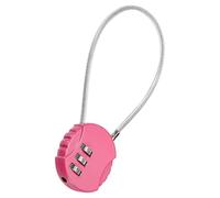 TA-VIGOR 1 cadenas à combinaison de 20 cm, cadenas d'extérieur étanche réinitialisable à 3 chiffres avec câble métallique, câble de sécurité de 20 cm pour bagages, casier de gym, clôture, boîte à