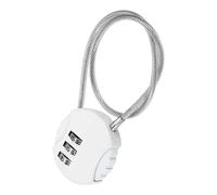 TA-VIGOR 1 cadenas à combinaison de 30,5 cm, cadenas d'extérieur étanche réinitialisable à 3 chiffres avec câble métallique, câble de sécurité de 30 cm pour bagages, casier de gym, clôture, boîte à