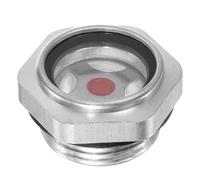 TA-VIGOR 1 jauge de niveau d'huile pour compresseur d'air, G1" mâle fileté en aluminium tête hexagonale indicateur d'huile liquide pour fenêtre de compresseur d'air, pompe, bouchon de vue de réservoir