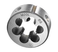 TA-VIGOR 1 matrice de filetage métrique réglable M20 x 2,5 en alliage d'acier à outils pour le traitement, la correction ou le nettoyage des filetages externes (métal, plastique)