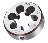 TA-VIGOR 1 matrice de filetage métrique réglable M24 x 1,5, en alliage d'acier à outils pour droitier, pour traiter, corriger ou nettoyer les filetages externes (métal, plastique)