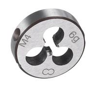 TA-VIGOR 1 matrice de filetage métrique réglable M4 x 0,7, en alliage d'acier à outils pour droitier, pour traiter, corriger ou nettoyer les filetages externes (métal, plastique)