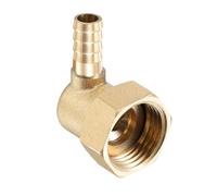 TA-VIGOR 1 raccord coudé en laiton cannelé de 8 mm x G1/2 femelle 90 degrés pour eau, carburant, air