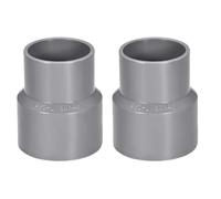 TA-VIGOR 2 pièces de raccord de tuyau en PVC réducteur par hub 40 mm x 50 mm, adaptateur de raccord de tuyau gris, raccord de tuyau de réduction pour canalisations d’approvisionnement en eau