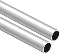 TA-VIGOR 2 pièces de tube rond en aluminium 6063, 10 mm de DE 8 mm de DI 250 mm de longueur, tube métallique sans soudure droit en aluminium pour ameublement, machines, loisirs créatifs DIY