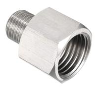 TA-VIGOR Adaptateur de raccord de tuyau M10-1.0 mâle vers M14-1.5 femelle, en acier inoxydable pour manomètre de pression d'air