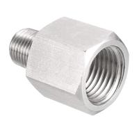 TA-VIGOR Adaptateur réducteur de raccord de tuyau 1/8 NPT mâle vers 1/4 G femelle, en acier inoxydable pour manomètre de pression d'air