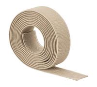 TA-VIGOR Bande élastique en sergé de 25 mm de large, 2,5 cm de large et 2 m de large - Bandes élastiques tissées double face en polyester pour couture et loisirs créatifs - Marron clair