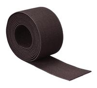 TA-VIGOR Bande élastique en sergé de 50 mm de large, 5,1 cm, 2 m, bandes élastiques tissées double face en polyester plat, pour couture, travaux manuels, ceinture, marron foncé