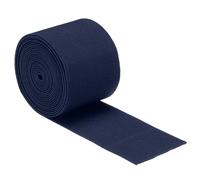 TA-VIGOR Bande élastique tissée double face de 50 mm pour couture, travaux manuels, couture - Bleu marine