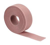 TA-VIGOR Bande élastique tissée double face en polyester sergé de 25 mm de large, 2,5 cm de long, pour couture, loisirs créatifs, rose clair