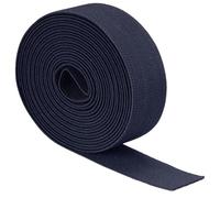TA-VIGOR Bande élastique tissée double face en polyester sergé de 38 mm de large, 3,8 cm, 4 m, bobine élastique plate en polyester pour couture, travaux manuels, bleu marine