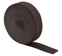TA-VIGOR Bandes élastiques pour couture de 2,5 cm de large, 9,1 m de long, bobine de ruban élastique pour couture, masques, arts et artisanat, couture, perruques, ceinture et vêtements, café foncé