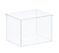 TA-VIGOR Boîte de présentation en acrylique transparent, 25 x 25 x 25 cm à assembler - Cube de rangement - Support de rangement résistant à la poussière pour le rangement d'objets de collection
