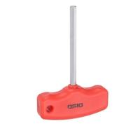 TA-VIGOR Clé hexagonale coulissante avec poignée en T de 5 mm en acier S2 à long bras long clé Allen ergonomique en forme de T pour automobile et maison, rouge