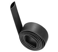 TA-VIGOR Gaine Thermorétractable 20 mm - Taux de Rétraction 2:1 - Isolation Électrique, Protection Câbles et Fils - Longueur 3 Mètres - Noir