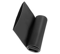 TA-VIGOR Gaine Thermorétractable 90 mm - Taux de Rétraction 2:1 - Isolation Électrique, Protection Câbles et Fils - Longueur 1 Mètres - Noir