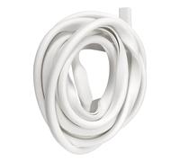 TA-VIGOR Garniture de bord en forme de U en caoutchouc de 2 m de long et bande de bordure pour bord de 1,5 à 2,5 mm, protection flexible de bord de porte de voiture (33/64" l x 1,6 cm H), blanc