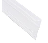 TA-VIGOR Joint d'étanchéité de bas de porte de douche sans cadre, rail d'égouttement de 20 mm - Verre de 10 mm x 2000 mm de longueur en verre de type F pour joint de porte de douche