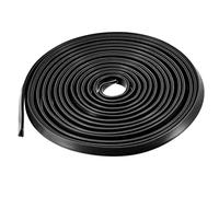 TA-VIGOR Joint d'étanchéité en U en caoutchouc noir en forme de U, pour protection de bord de 0,1 à 1,5 mm, longueur 3 m