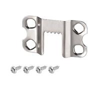 TA-VIGOR Lot de 10 cintres de 36 mm avec vis, crochets à 4 trous pour cadres photo, toiles, certificats, projets de bricolage, matériel de suspension plaqué zinc