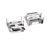 TA-VIGOR Lot de 10 connecteurs micro USB femelles, 5 broches à 180 degrés, adaptateur de remplacement pour téléphone à souder USB, réparation de remplacement