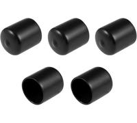 TA-VIGOR Lot de 10 embouts en caoutchouc ronds flexibles pour vis, tubes, câbles, fils, etc. 27 mm ID - Noir