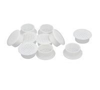 TA-VIGOR Lot de 10 grilles d'aération rondes de 35 mm en plastique pour armoires, armoires