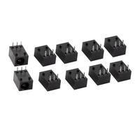 TA-VIGOR Lot de 10 prises d'alimentation CC 3,5 mm x 1,3 mm - Connecteur de montage PCB à 3 broches pour port de charge et réparation électronique
