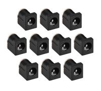 TA-VIGOR Lot de 10 prises d'alimentation CC 5,5 mm x 2,1 mm, connecteur femelle à 3 broches pour montage sur panneau - Modèle de rechange pour équipement audio, vidéo et de sécurité