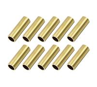 TA-VIGOR Lot de 10 tubes ronds en laiton - 10 mm de diamètre extérieur - 1 mm d'épaisseur - 30 mm de long - Haute résistance - Pour bricolage, jardinage, loisirs créatifs