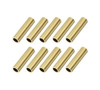 TA-VIGOR Lot de 10 tubes ronds en laiton - 8 mm de diamètre extérieur - 1 mm d'épaisseur de paroi - 30 mm de long - Haute résistance - Pour bricolage, jardinage, loisirs créatifs