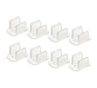 TA-VIGOR Lot de 100 clips de montage néon LED, support de fixation, pinces de fixation étanches, bande LED en silicone de 5 mm, translucide