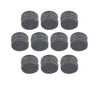 TA-VIGOR Lot de 100 disques de ponçage humides et secs, grain 60, 2,5 cm, papier de verre électrostatique pour plantation de sable en carbure de silicium