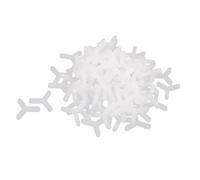 TA-VIGOR Lot de 100 entretoises de carrelage en forme de Y de 3 mm en plastique pour installation de mosaïque en céramique et porcelaine, outils de carrelage réutilisables pour lignes de coulis