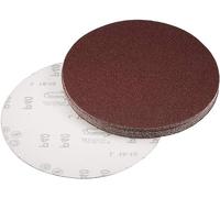 TA-VIGOR Lot de 15 disques abrasifs PSA à grain 40, 20,3 cm sans trou avec crochet et boucle, papier de verre autocollant en oxyde d'aluminium pour ponçage du bois, de la peinture, du plastique et du