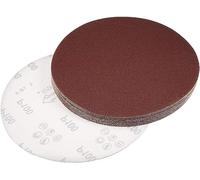 TA-VIGOR Lot de 15 disques abrasifs PSA de 200 mm, grain 100, disques abrasifs auto-adhésifs pour ponçage du bois, de la peinture, du plastique et du métal 200 mm