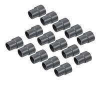 TA-VIGOR Lot de 15 raccords réducteurs en PVC - 25 mm x 20 mm - Gris