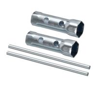 TA-VIGOR Lot de 2 clés à bougie d'allumage à double extrémité 16 mm et 18 mm, clé à bougie d'allumage manuelle avec barre de levier pour réparation de moteur de moto, 2 pièces