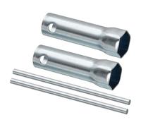 TA-VIGOR Lot de 2 clés à douille à bougie d'allumage 21 mm, outil manuel avec barres de levier en acier au carbone zingué, douille d'allumage universelle pour automobile et moto