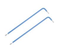 TA-VIGOR Lot de 2 clés hexagonales à extrémité sphérique de 3 mm, long bras en forme de L pour projets de bricolage, assemblage de meubles, réparation de vélos et de machines