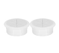 TA-Vigor Lot de 2 œillets de verrouillage en plastique pour trous de montage - 50 mm - Blanc