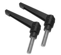 TA-VIGOR Lot de 2 poignées à levier de serrage réglables, M8 x 25 mm, bouton poussoir à cliquet à dégagement rapide, en acier inoxydable 304, boulons à goujon filetés mâles pour machines et