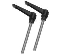 TA-VIGOR Lot de 2 poignées à levier de serrage réglables, M8 x 80 mm, bouton poussoir à cliquet à dégagement rapide, en acier inoxydable 304, boulons à goujon filetés mâles pour machines et