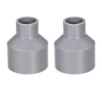 TA-VIGOR Lot de 2 raccords réducteurs DWV en PVC - 20 mm x 40 mm - Pour réducteur de conduit et systèmes de plomberie d'alimentation en eau - Gris