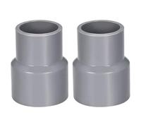 TA-VIGOR Lot de 2 raccords réducteurs DWV en PVC - 25 mm x 32 mm - Pour réducteur de conduit et systèmes de plomberie d'alimentation en eau - Gris