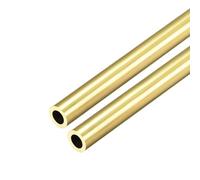 TA-VIGOR Lot de 2 tubes ronds en laiton - 8 mm de diamètre extérieur - 1,5 mm d'épaisseur de paroi - 300 mm de long - Haute résistance - Pour bricolage, jardinage, loisirs créatifs