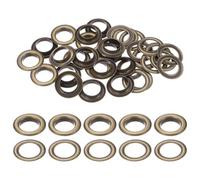 TA-VIGOR Lot de 20 œillets métalliques avec rondelles, 17 mm, kit d'œillets en cuivre très résistant pour rideaux, bâches, ceintures, chaussures, sacs, bricolage, bronze